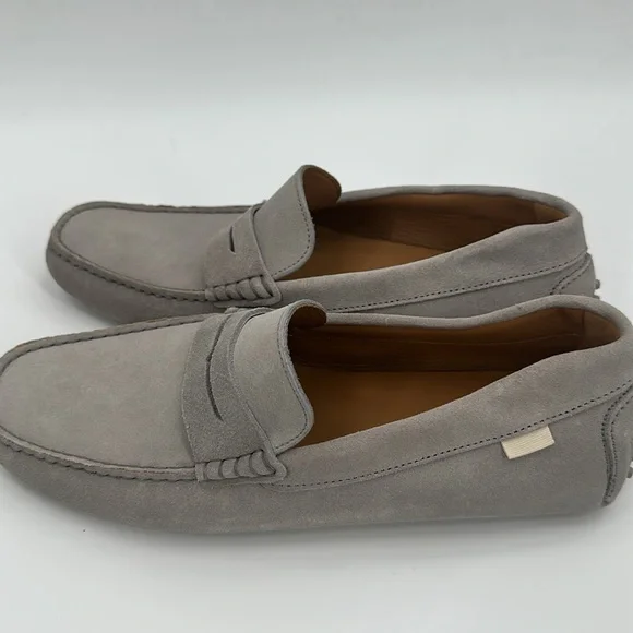 Oliver Cabell Driver Loafer Light Grey 9 - Picture 6 of 10
